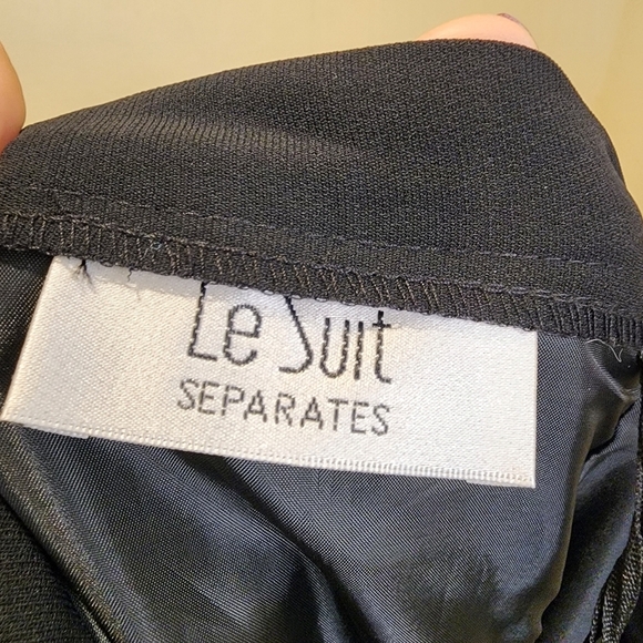 le Suit Women's Black Flat Front Dress pants plus size 18 NWT - Picture 3 of 12